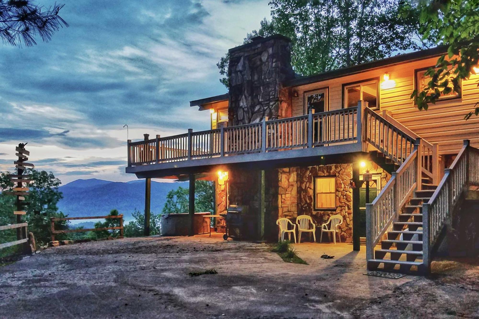 Secluded Mountain Home With Stunning Views And Deck! Bryson City Exteriör bild