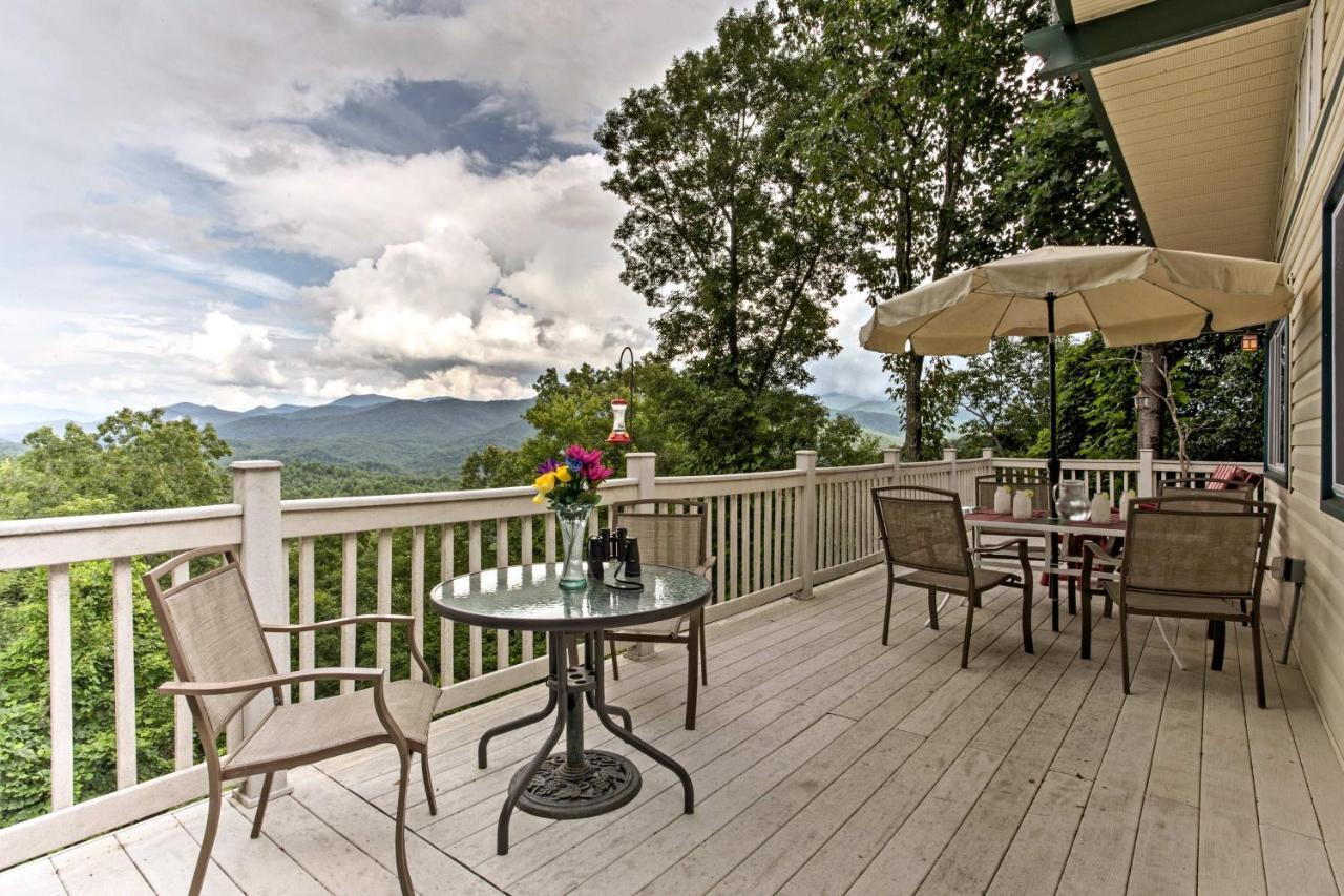 Secluded Mountain Home With Stunning Views And Deck! Bryson City Exteriör bild