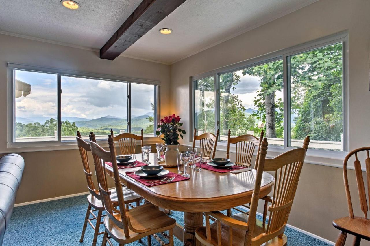 Secluded Mountain Home With Stunning Views And Deck! Bryson City Exteriör bild